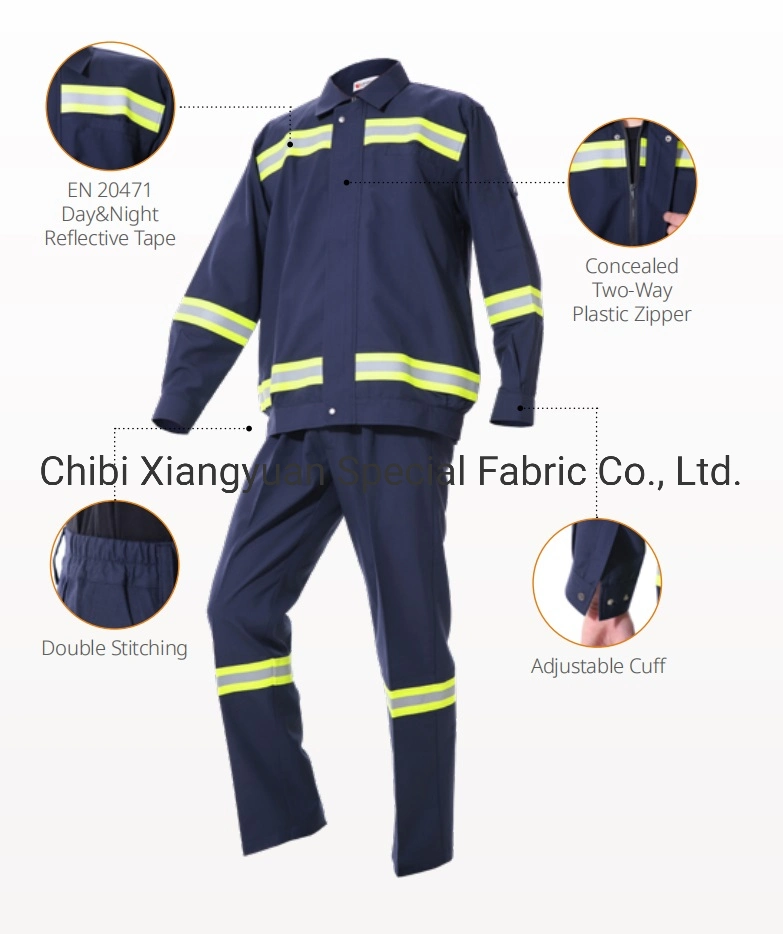 Manufacturer 100% Cotton Tc CVC Security Pants with Fr Flame Retardant Fabric