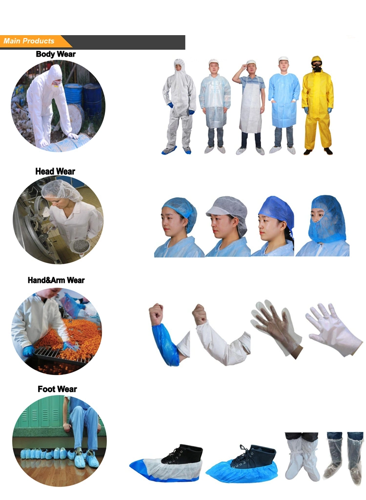 Breathable Disposable Fr Type 5/6 SMS Construction Suits