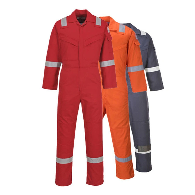 Safety Coverall with Reflective Tape Fr Safety Clothing for Oil Industry