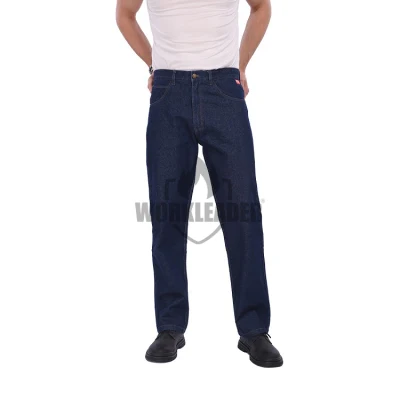 100%Cotton Reflective Mens Work Jean for Oil and Gas Industry Workwear Pantalon